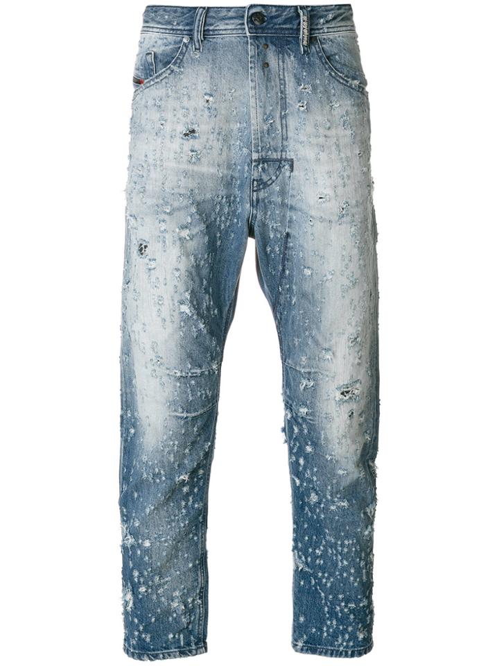 Diesel Narrot Distressed Jeans - Blue