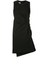 Brunello Cucinelli Twisted Waist Dress, Women's, Size: Xs, Black, Acetate/silk/cotton/polyamide
