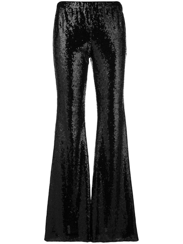 P.a.r.o.s.h. Sequin Embroidered Trousers - Black