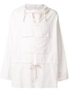 Jacquemus Kangourou Hooded Shirt - White