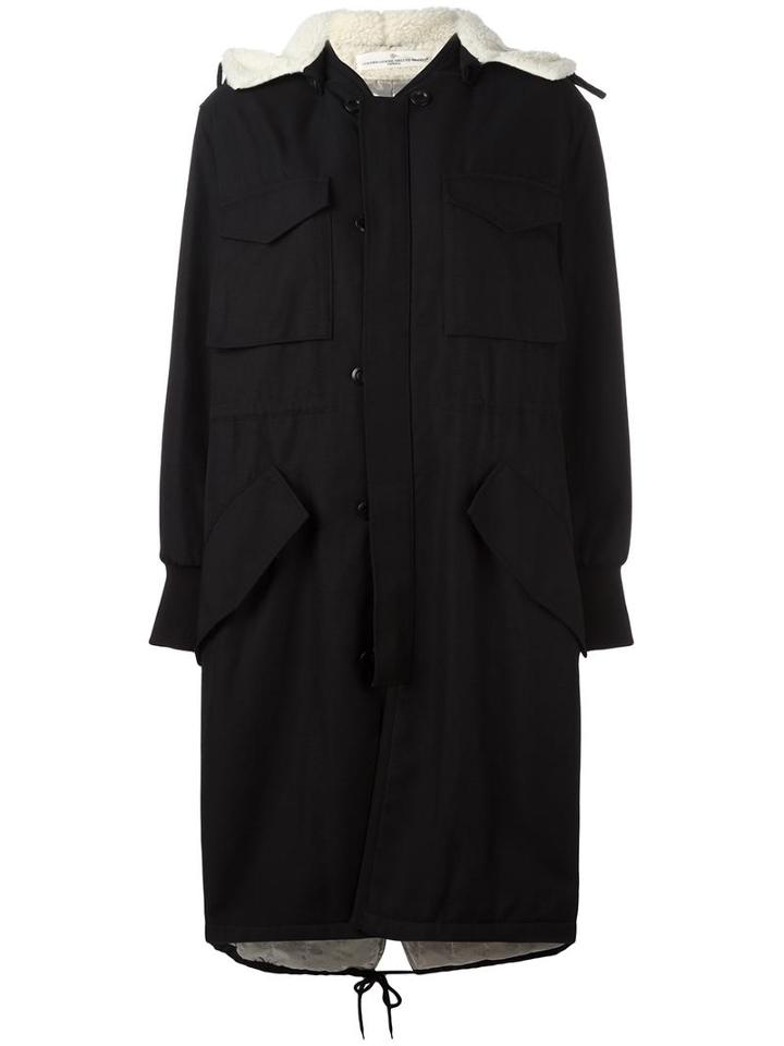 Golden Goose Deluxe Brand Hooded Coat, Women's, Size: Small, Black, Acrylic/polyamide/polyester/cupro