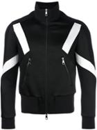 Neil Barrett Panelled Sports Jacket, Men's, Size: Small, Black, Polyamide/polyester/acetate/cotton