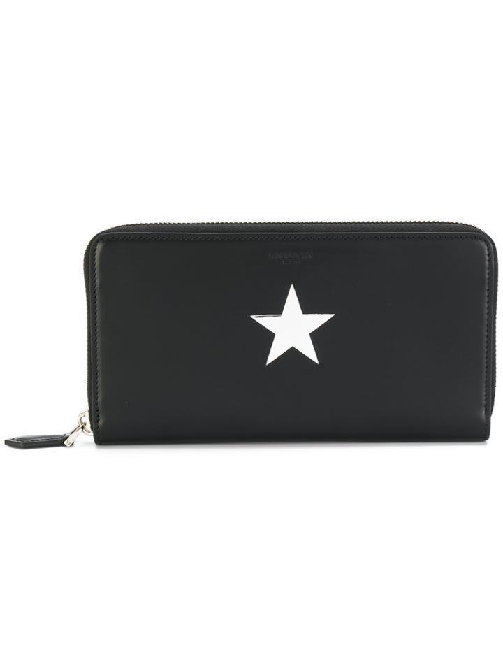 Givenchy Zip Around Star Wallet - Black