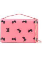 Boutique Moschino - Bow Cross Body Bag - Women - Calf Leather - One Size, Pink/purple, Calf Leather