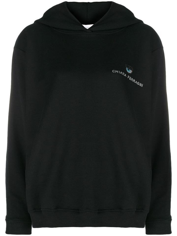 Chiara Ferragni Chiara Ferragni - Woman - Hoodie Logomania Strass -