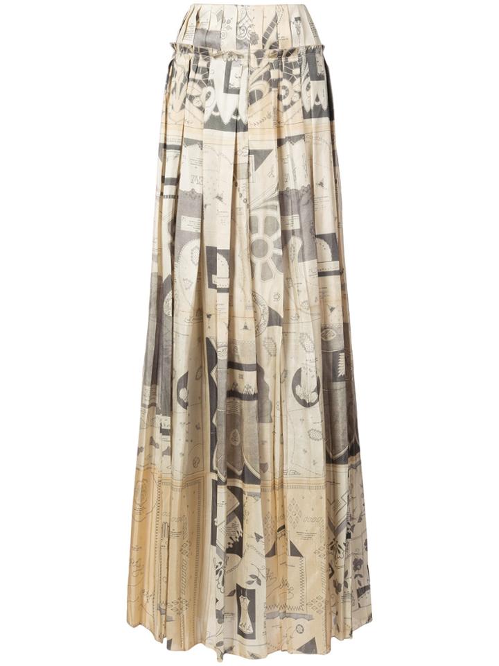 Maison Margiela Pleated Skirt - Nude & Neutrals