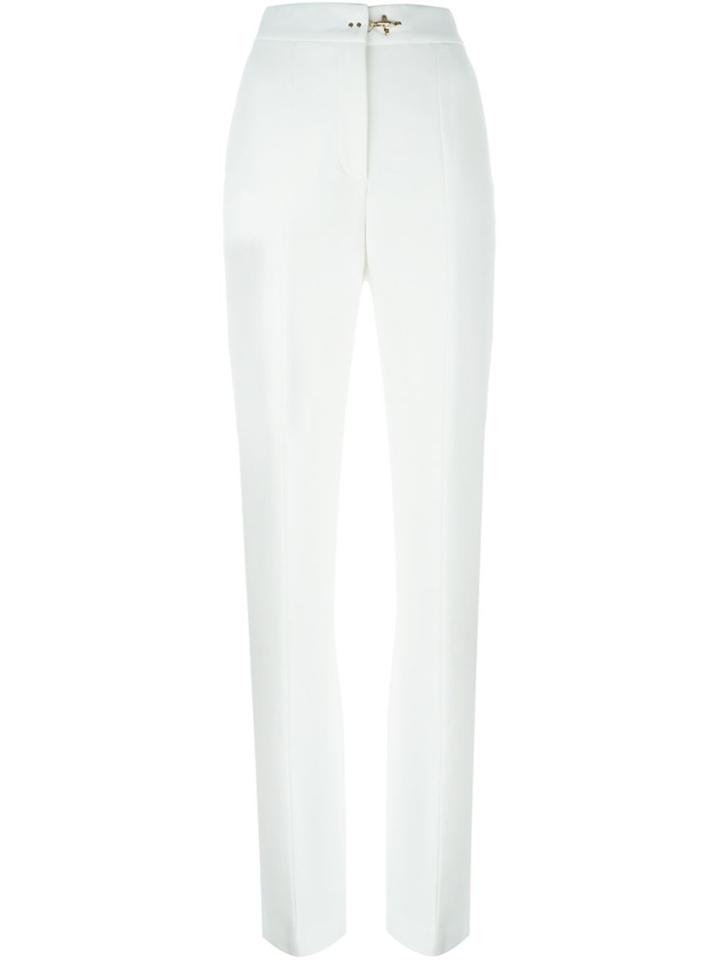 Fay High Waisted Trousers - White