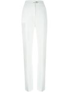 Fay High Waisted Trousers - White