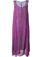 Gianfranco Ferre Vintage Sheer Tank Dress, Women's, Size: 42, Pink/purple