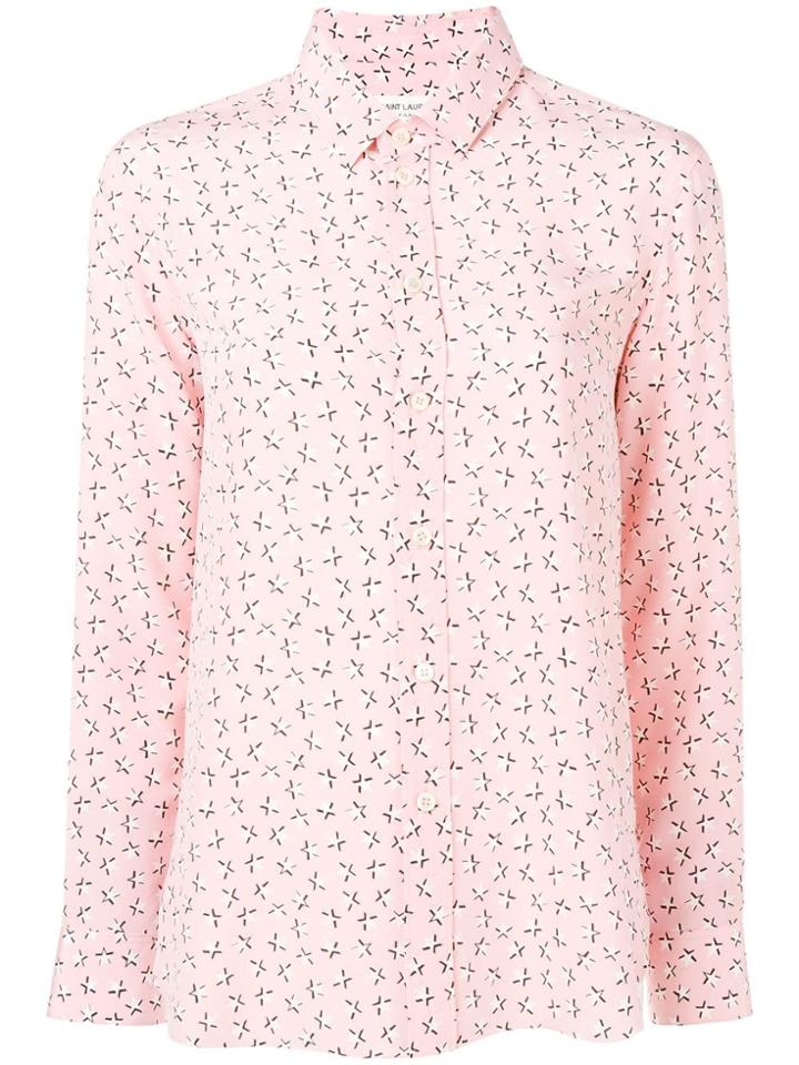 Saint Laurent Stars Print Shirt - Pink