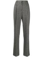 Moschino Pre-owned 1990s Tailored Herringbone Trousers - Grey