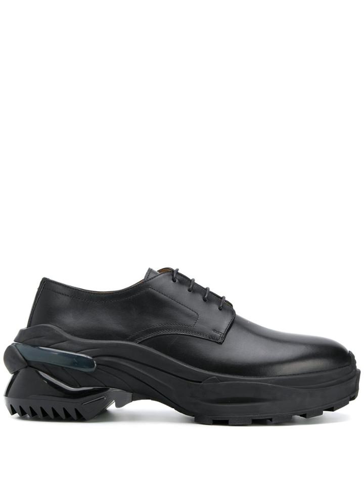 Maison Margiela Lace-up Ridged Sole Shoes - Black