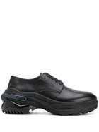 Maison Margiela Lace-up Ridged Sole Shoes - Black