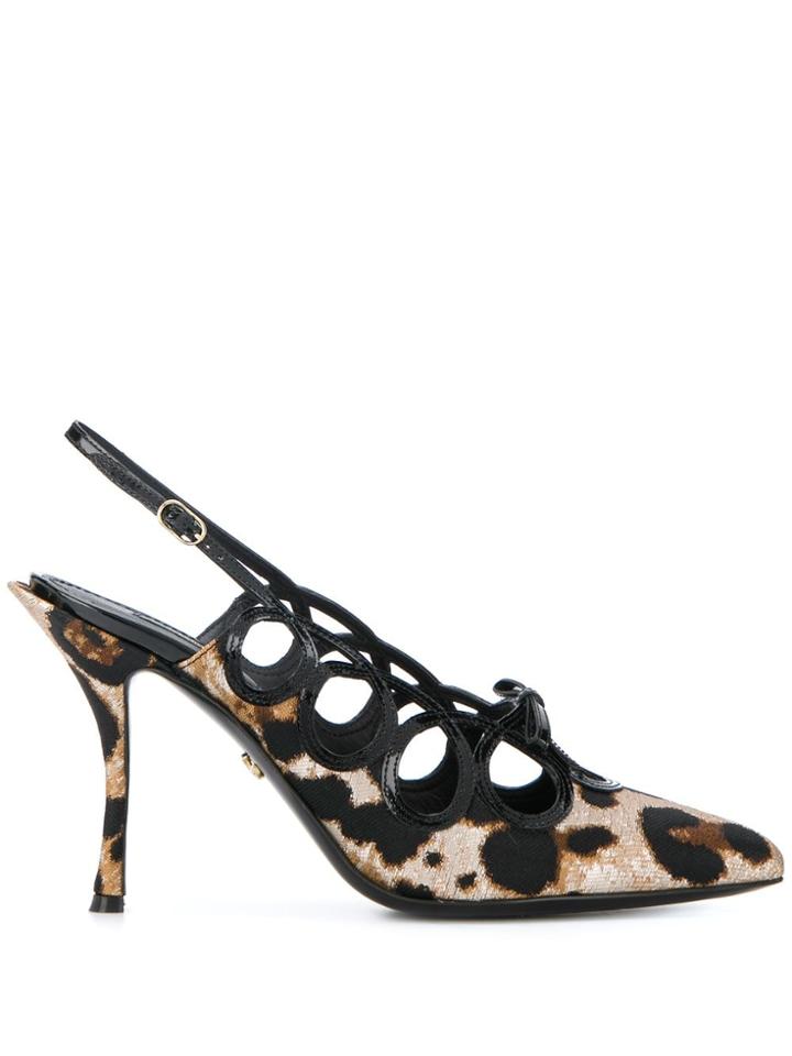 Dolce & Gabbana Leopard Print Pumps - Black