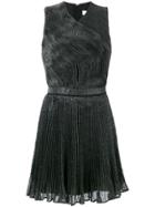 Carven Sequinned Pleated Dress - Grey