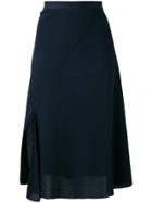 Victoria Beckham Wrap Style Skirt - Blue