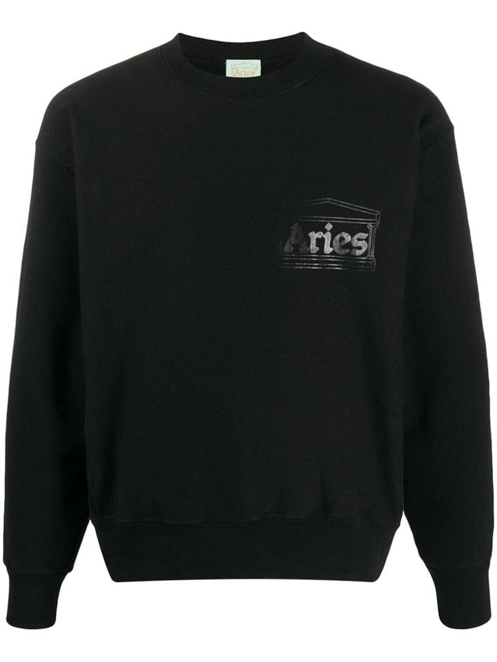 Aries Temple Logo Sweatshirt - Black