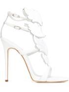 Giuseppe Zanotti Design Cruel Sandals, Women's, Size: 35, White, Suede/leather/metal Other
