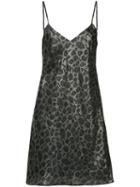 Adaptation - Metallic Bias Slip Dress - Women - Silk/cupro/viscose/metallic Fibre - S, Black, Silk/cupro/viscose/metallic Fibre