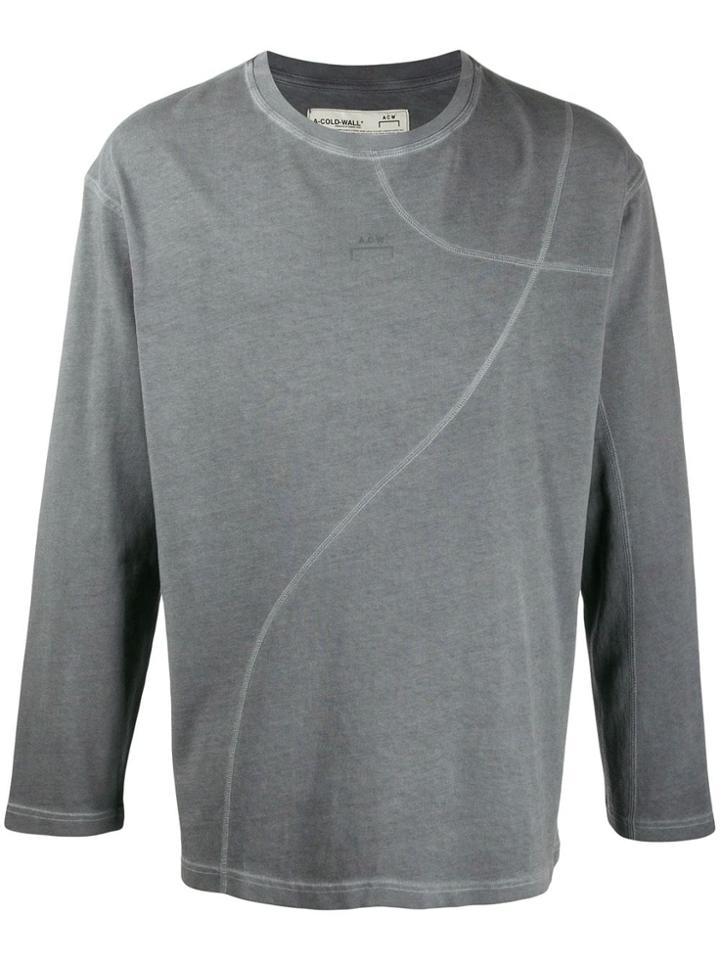 A-cold-wall* Relaxed-fit Graphic-print Sweatshirt - Grey