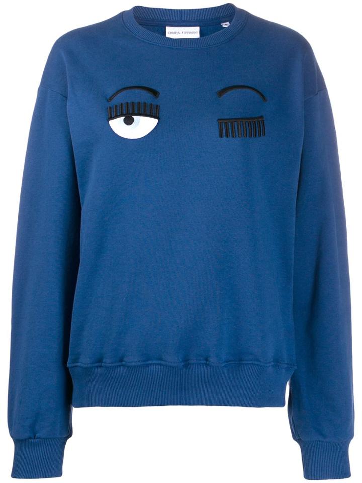 Chiara Ferragni Chiara Ferragni Cff082 Blu Natural (vegetable)->cotton