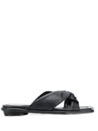 Suecomma Bonnie Knotted Straps Sandals - Black
