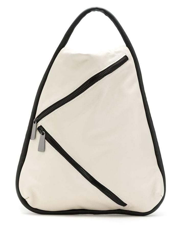 Mara Mac Zipped Backpack - White
