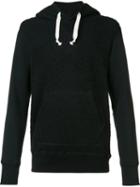 Junya Watanabe Comme Des Garçons Man Front Pockets Drawstring Hoodie, Men's, Size: Small, Black, Cotton/nylon/wool/alpaca