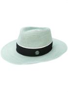 Maison Michel Canapa Straw Hat - Blue