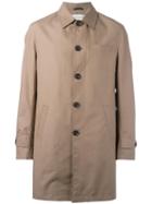 Oliver Spencer 'bolt' Mackintosh Coat, Men's, Size: 40, Nude/neutrals, Cotton/acetate/polyester