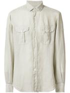 Glanshirt Slim-fit Linen Shirt - Brown