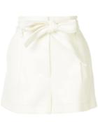 3.1 Phillip Lim High Waist Twill Shorts - White