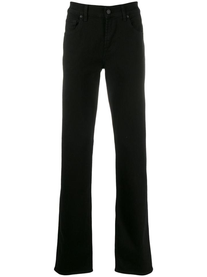 7 For All Mankind Colour Block Regular Jeans - Black