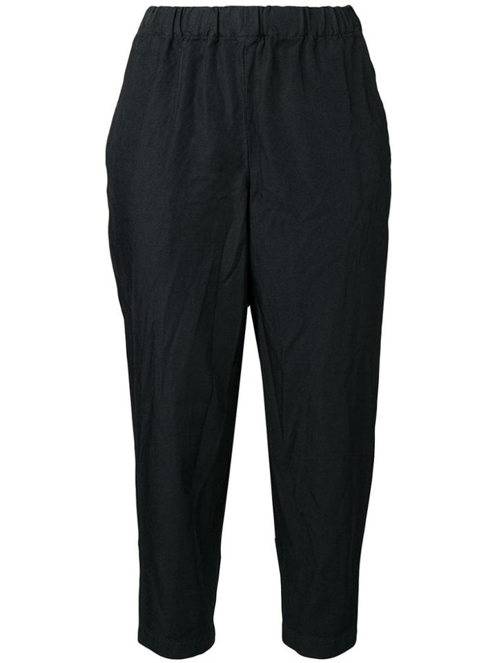 Comme Des Garçons Comme Des Garçons Tapered Trousers - Black