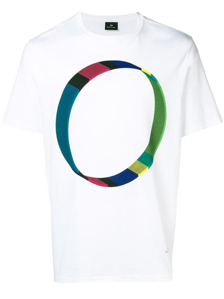 Ps By Paul Smith Circle Print T-shirt - White