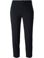 Chloé Cropped Trousers, Women's, Size: 38, Blue, Acetate/viscose/silk