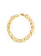 Chanel Vintage Multi-strand Cc Necklace - Gold
