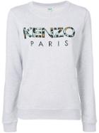 Kenzo Embroidered Logo Sweatshirt - Grey
