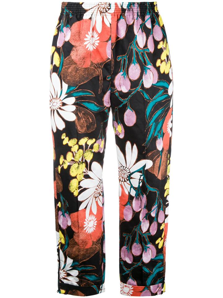 Marni Floral Print Trousers - Multicolour