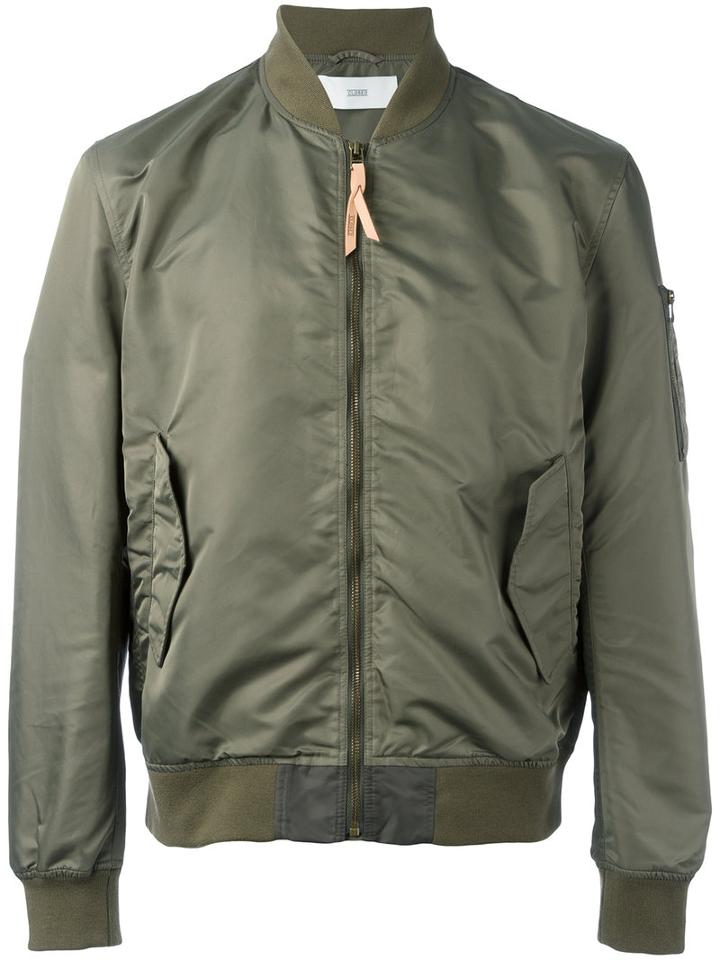 Closed Arm Pocket Bomber Jacket, Men's, Size: Xl, Green, Nylon