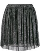 Isabel Marant Étoile Metallic Pleated Mini Skirt - Silver