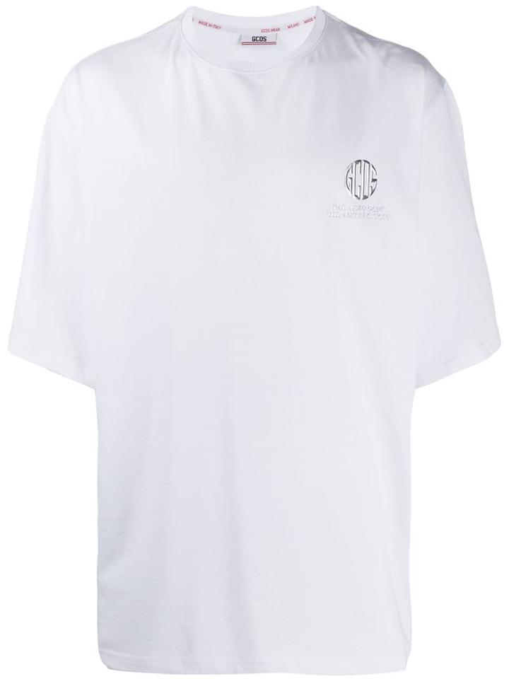 Gcds Logo Plaque T-shirt - White