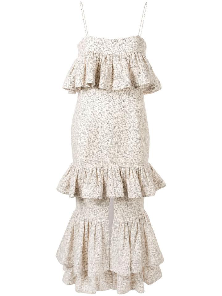 Acler Ruffled Spencer Dress - White