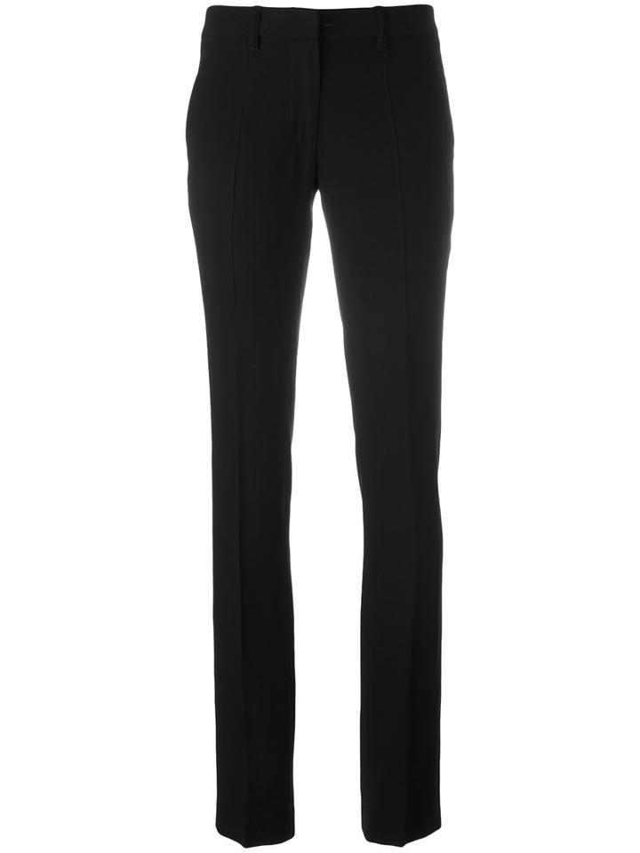 Ann Demeulemeester Slim-fit Tailored Trousers, Women's, Size: 38, Black, Rayon/virgin Wool/cotton/viscose