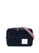 Thom Browne Interlock Backing Canvas Belt Bag - Blue
