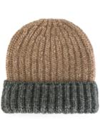 Ribbed Folded Beanie, Adult Unisex, Nude/neutrals, Polyamide/wool/alpaca, Danielapi