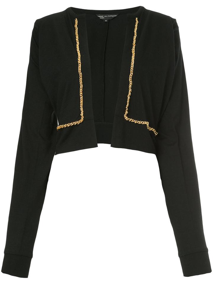 Comme Des Garçons Vintage Chain-trim Cardigan - Black