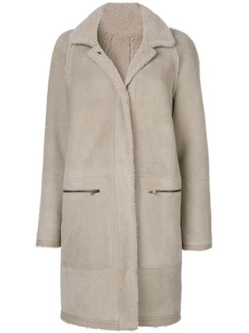 Plume Sprung Fréres Zip Pocket Coat - Nude & Neutrals