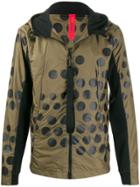 Raeburn Dot Print Hooded Jacket - Green