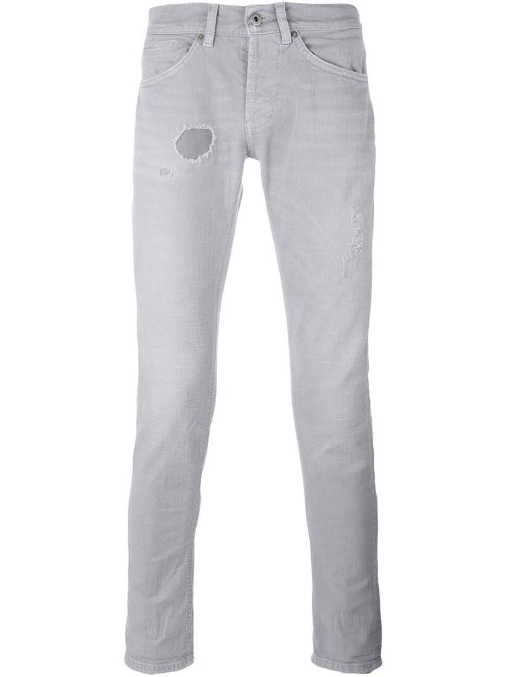 Dondup Skinny Jeans, Men's, Size: 32, Grey, Cotton/spandex/elastane